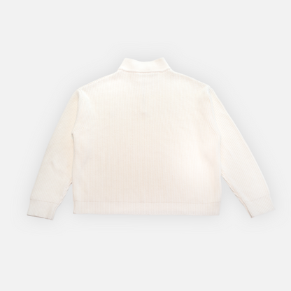 Mvelli Knitted 1/4 Zip Ivory